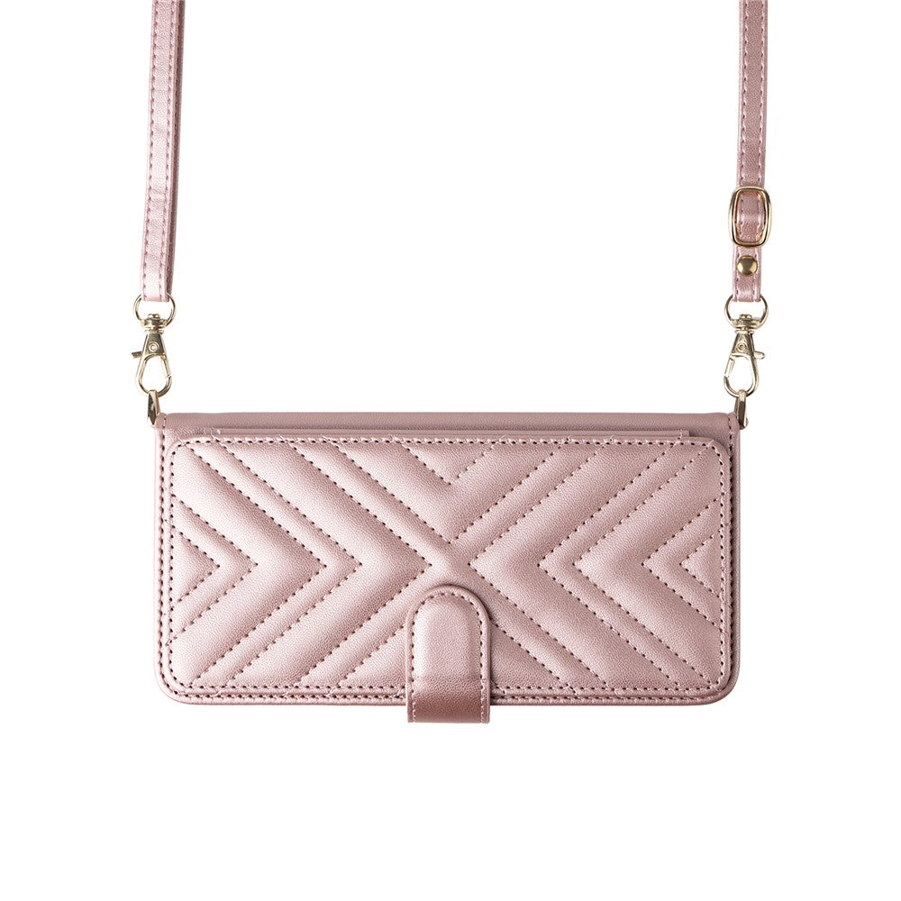 For Motorola Moto G06 4G  /  G06 Power 4G Case with Shoulder  /  Wrist Strap Leather Phone Cover Stand Wallet