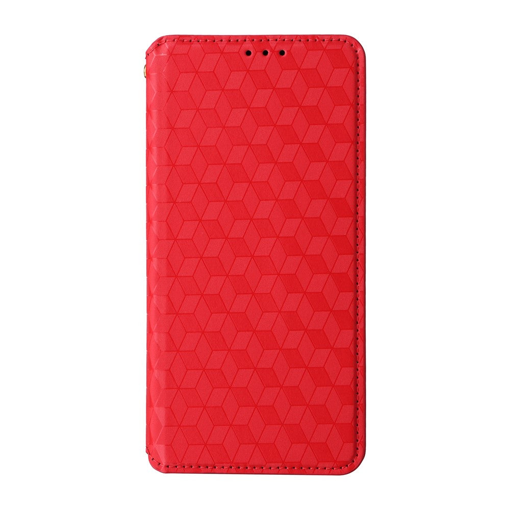 For Motorola Moto G06 4G  /  G06 Power 4G Case Wallet Rhombus Imprinted Leather Phone Cover