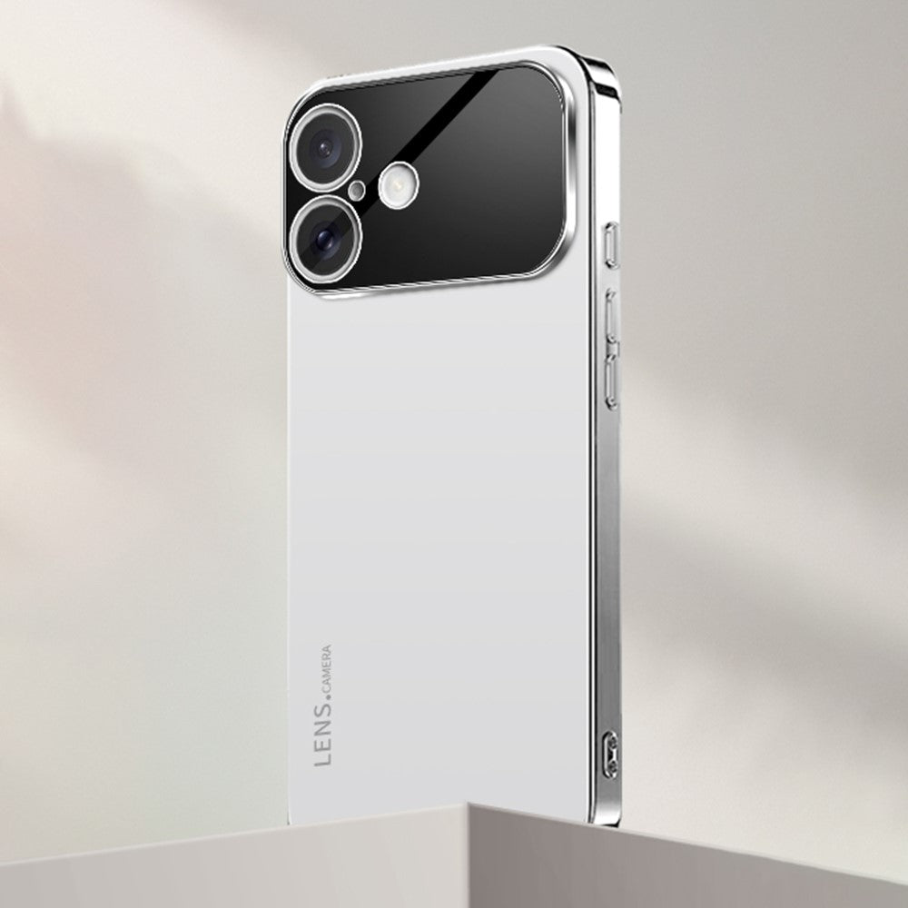 For iPhone 17 Case Acrylic + TPU + Metal Anti-Scratch Phone Cover with Electroplating Frame