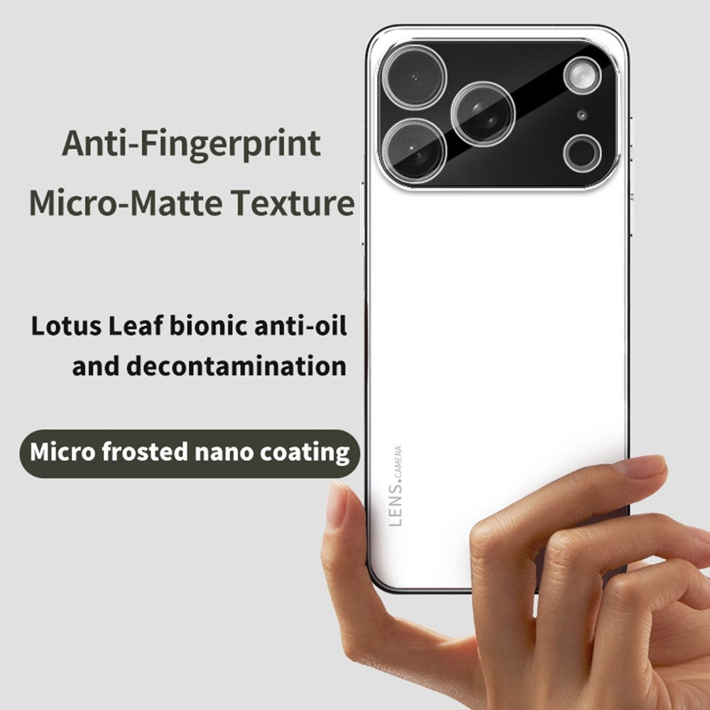 Coque pour iPhone 17 Pro en acrylique, TPU et métal anti-rayures avec cadre électroplaqué