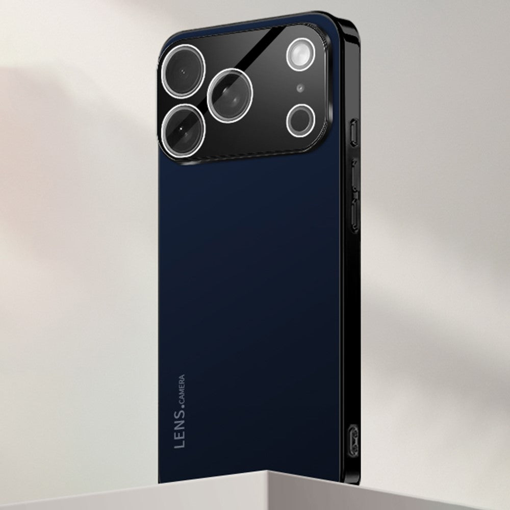 Coque pour iPhone 17 Pro en acrylique, TPU et métal anti-rayures avec cadre électroplaqué