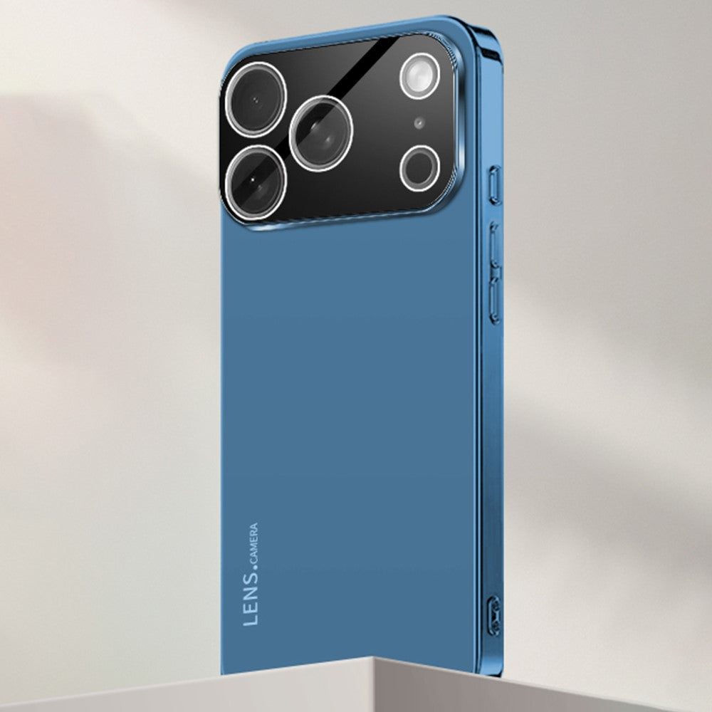 Coque pour iPhone 17 Pro en acrylique, TPU et métal anti-rayures avec cadre électroplaqué