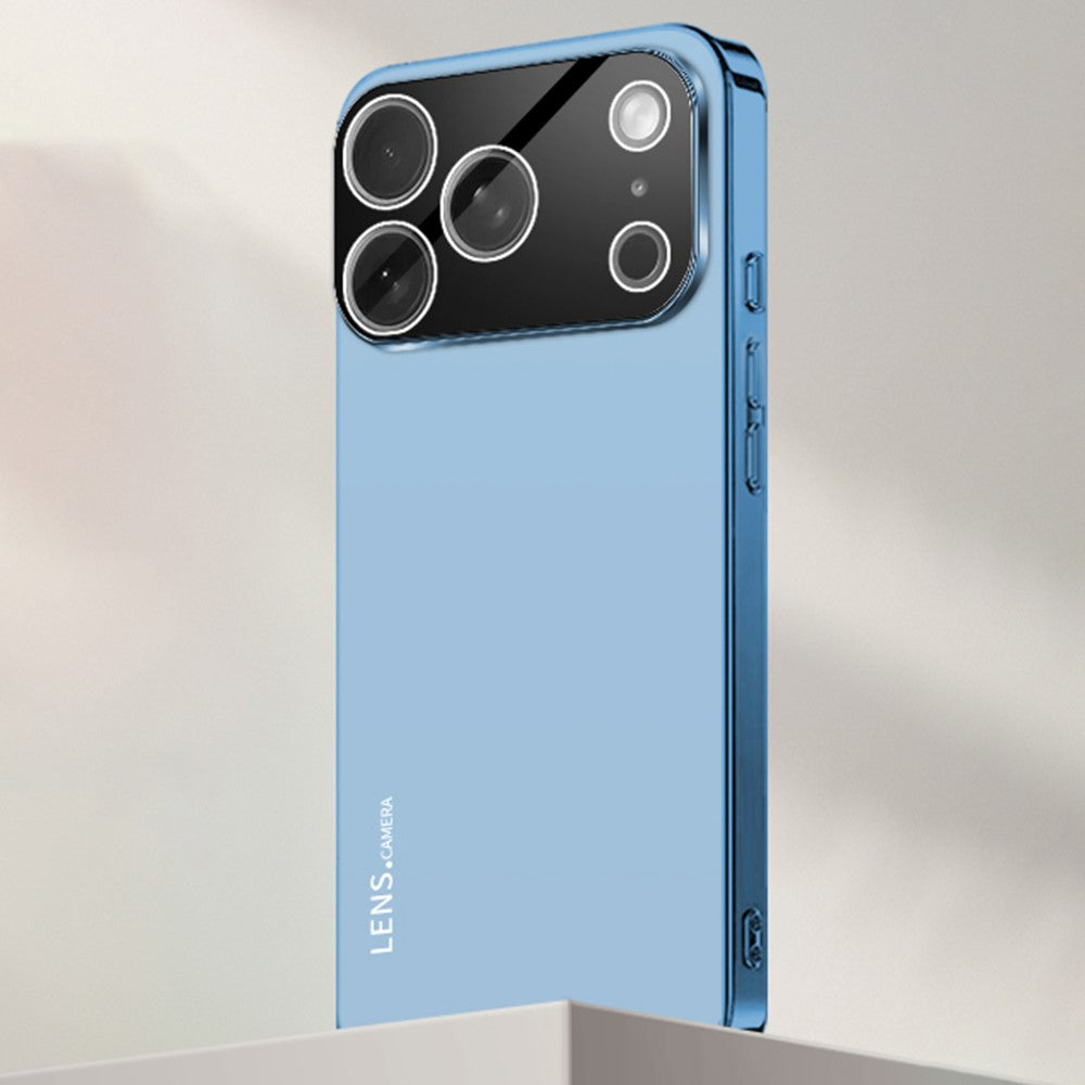 Coque pour iPhone 17 Pro en acrylique, TPU et métal anti-rayures avec cadre électroplaqué