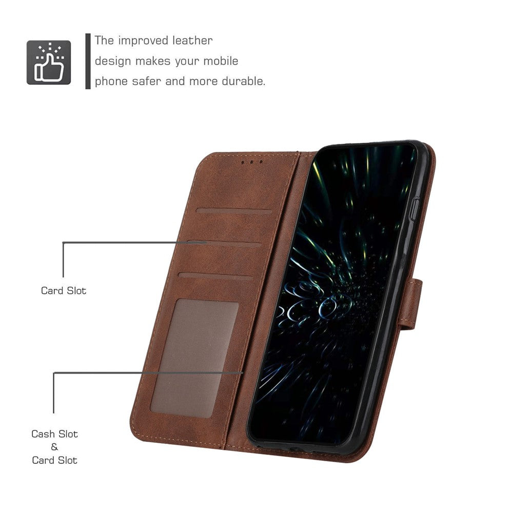 For Xiaomi 15T Leather Phone Case Foldable Stand Wallet Flip Cover with Strap