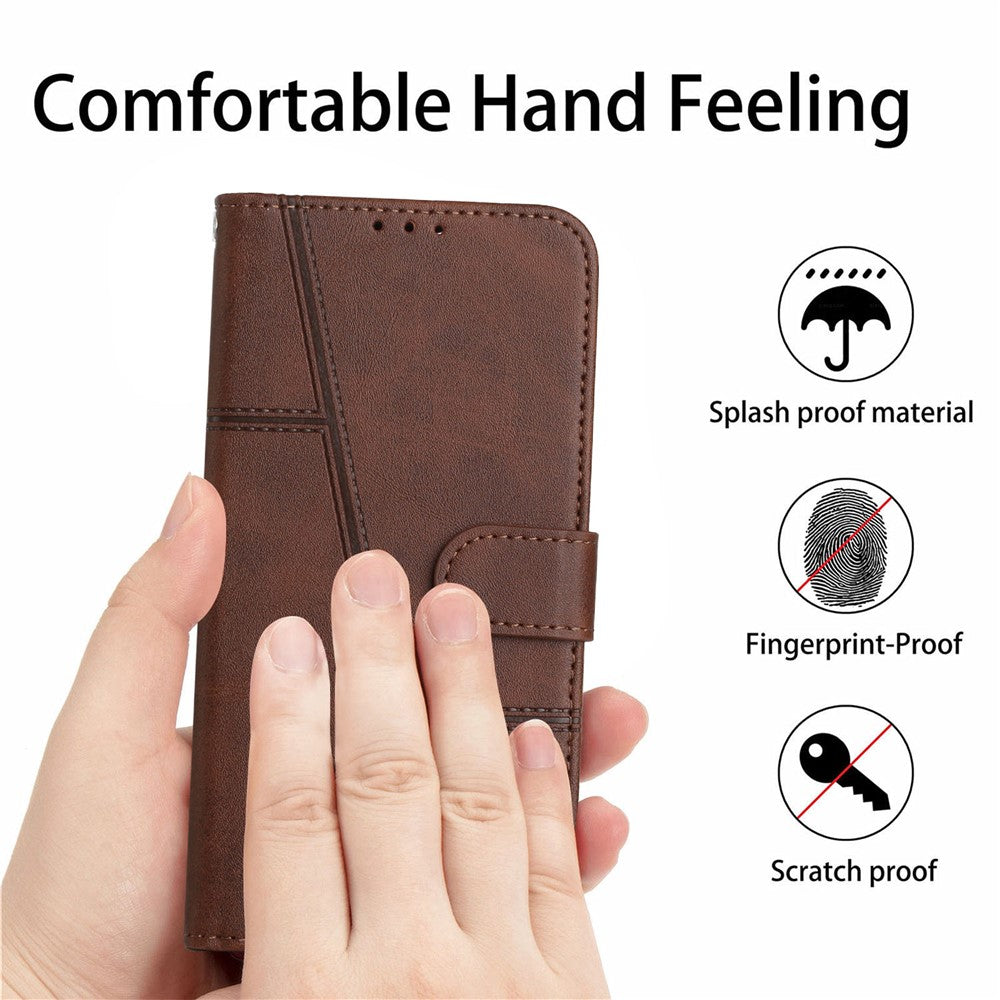 For Xiaomi 15T Leather Phone Case Foldable Stand Wallet Flip Cover with Strap