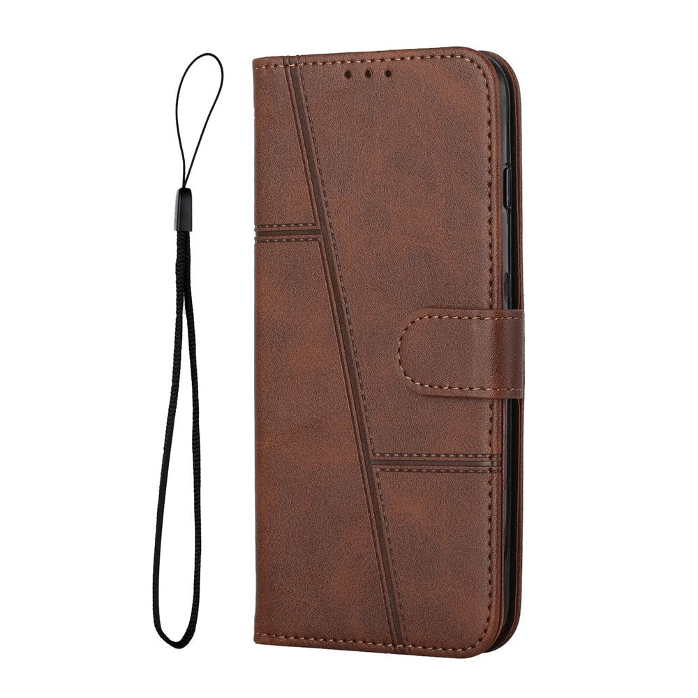 For Xiaomi 15T Leather Phone Case Foldable Stand Wallet Flip Cover with Strap