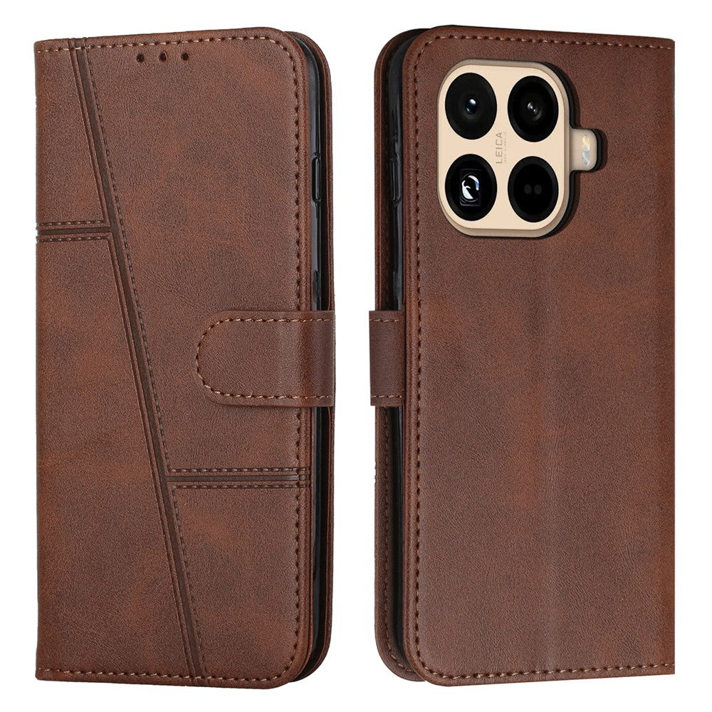 For Xiaomi 15T Pro Leather Phone Case Foldable Stand Wallet Flip Cover with Strap