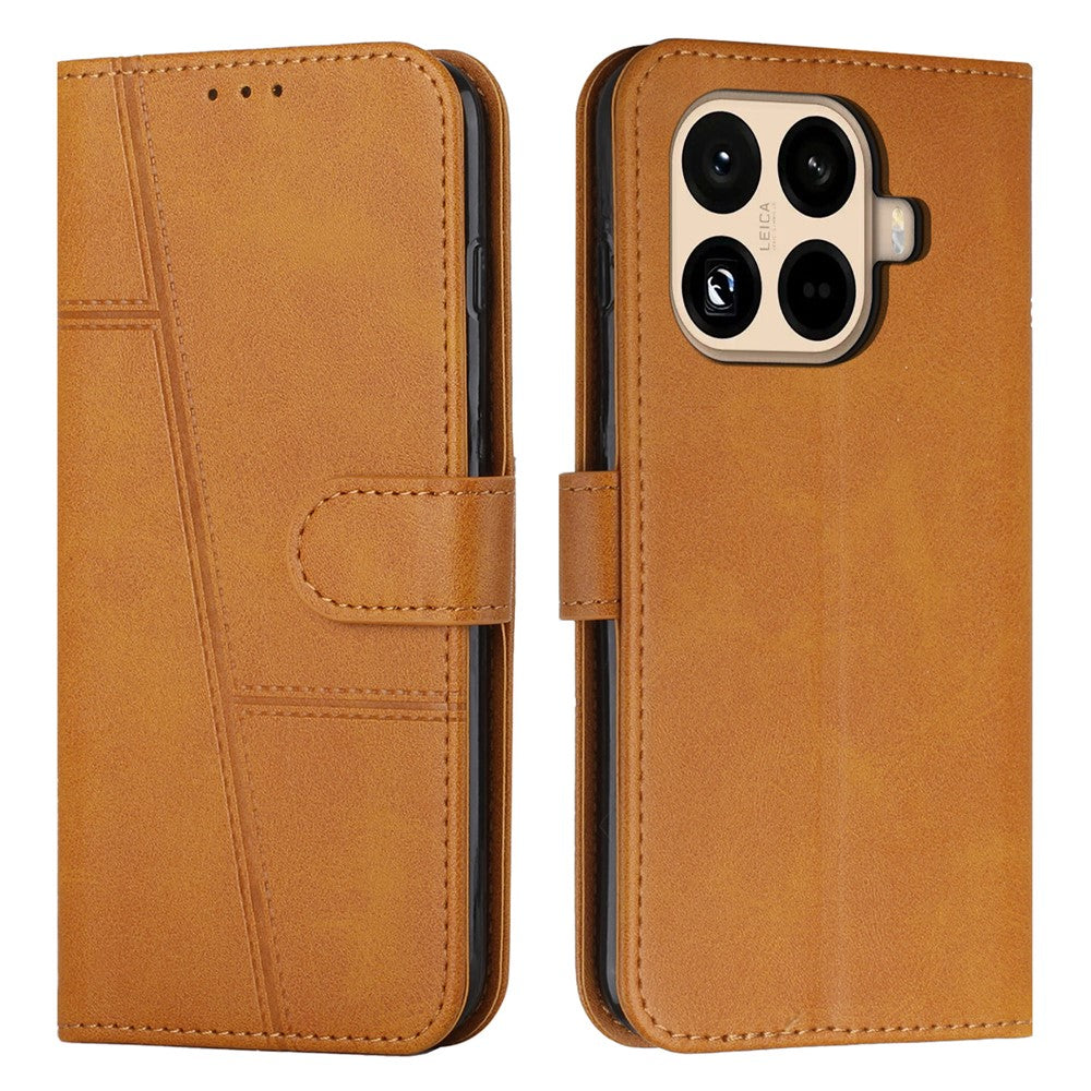 For Xiaomi 15T Pro Leather Phone Case Foldable Stand Wallet Flip Cover with Strap