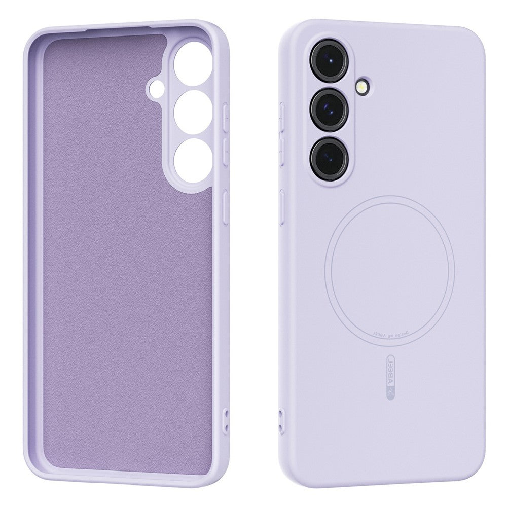 ABEEL For Samsung Galaxy S24+ Case Compatible with MagSafe Skin Touch Liquid Silicone Phone Back Cover