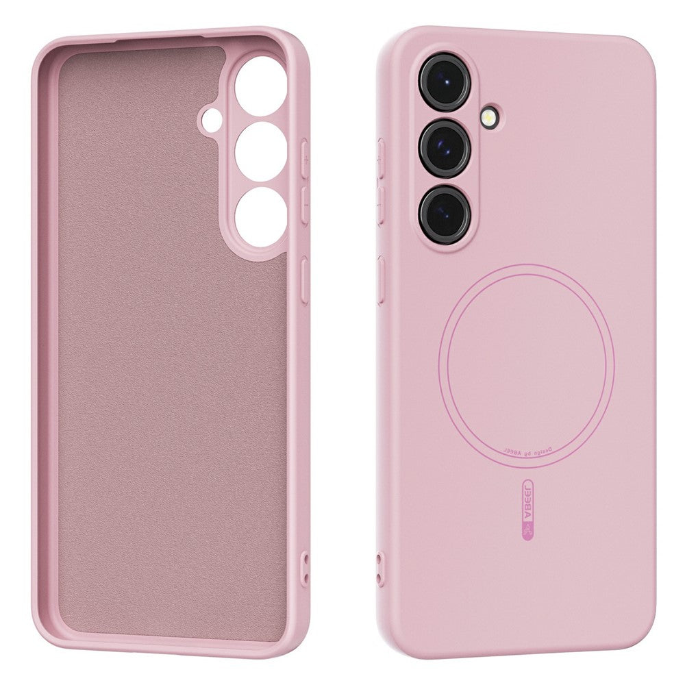 ABEEL For Samsung Galaxy S24+ Case Compatible with MagSafe Skin Touch Liquid Silicone Phone Back Cover