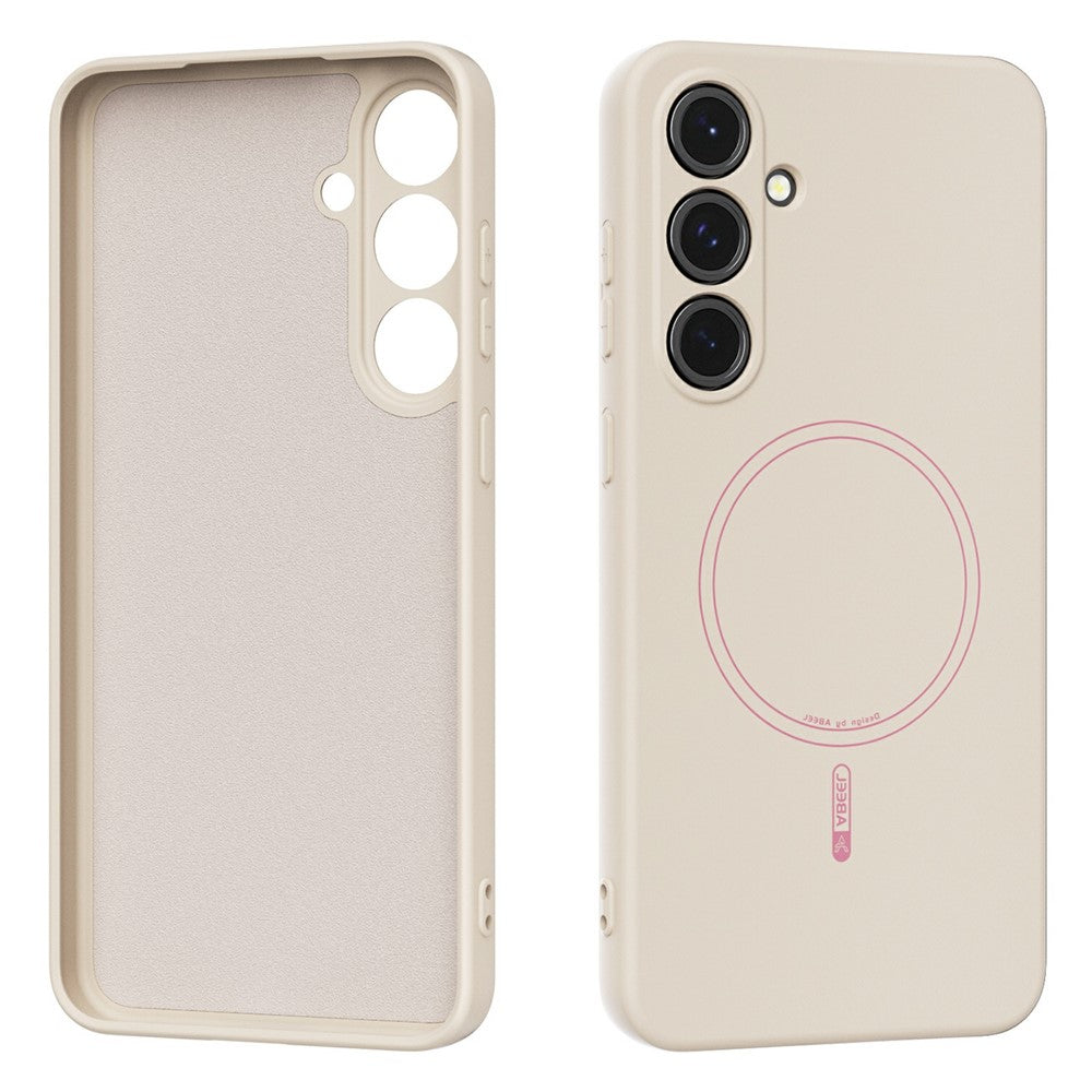 ABEEL For Samsung Galaxy S24+ Case Compatible with MagSafe Skin Touch Liquid Silicone Phone Back Cover