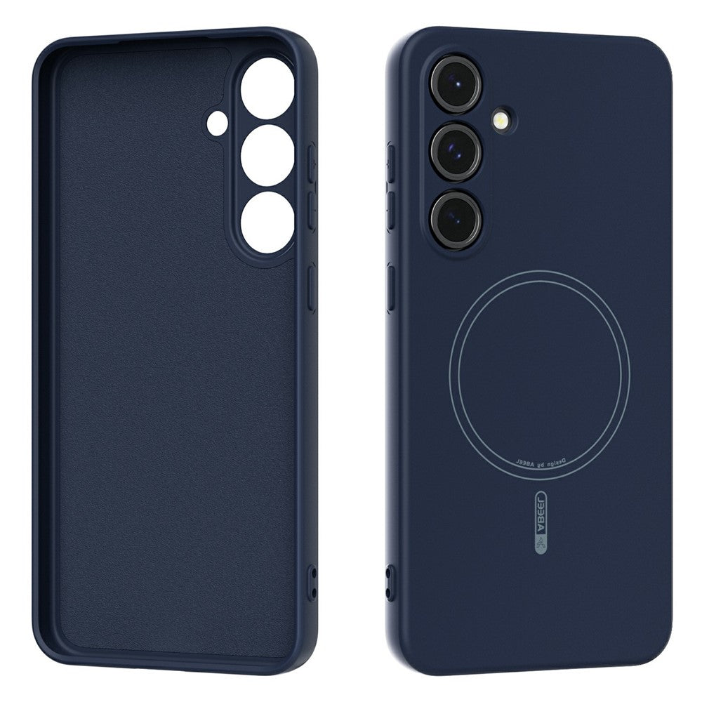 ABEEL For Samsung Galaxy S24+ Case Compatible with MagSafe Skin Touch Liquid Silicone Phone Back Cover