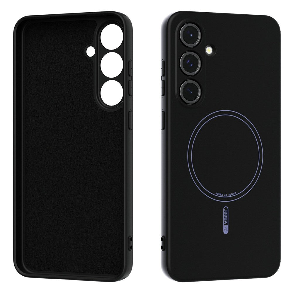 ABEEL For Samsung Galaxy S24+ Case Compatible with MagSafe Skin Touch Liquid Silicone Phone Back Cover