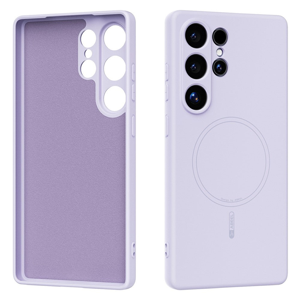 ABEEL For Samsung Galaxy S25 Ultra Case Compatible with MagSafe Skin Touch Liquid Silicone Phone Back Cover