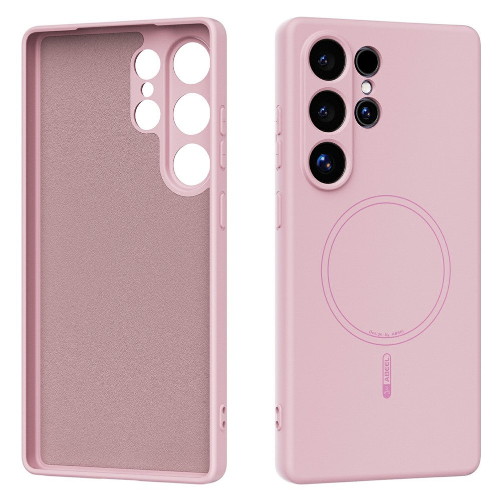 ABEEL For Samsung Galaxy S25 Ultra Case Compatible with MagSafe Skin Touch Liquid Silicone Phone Back Cover