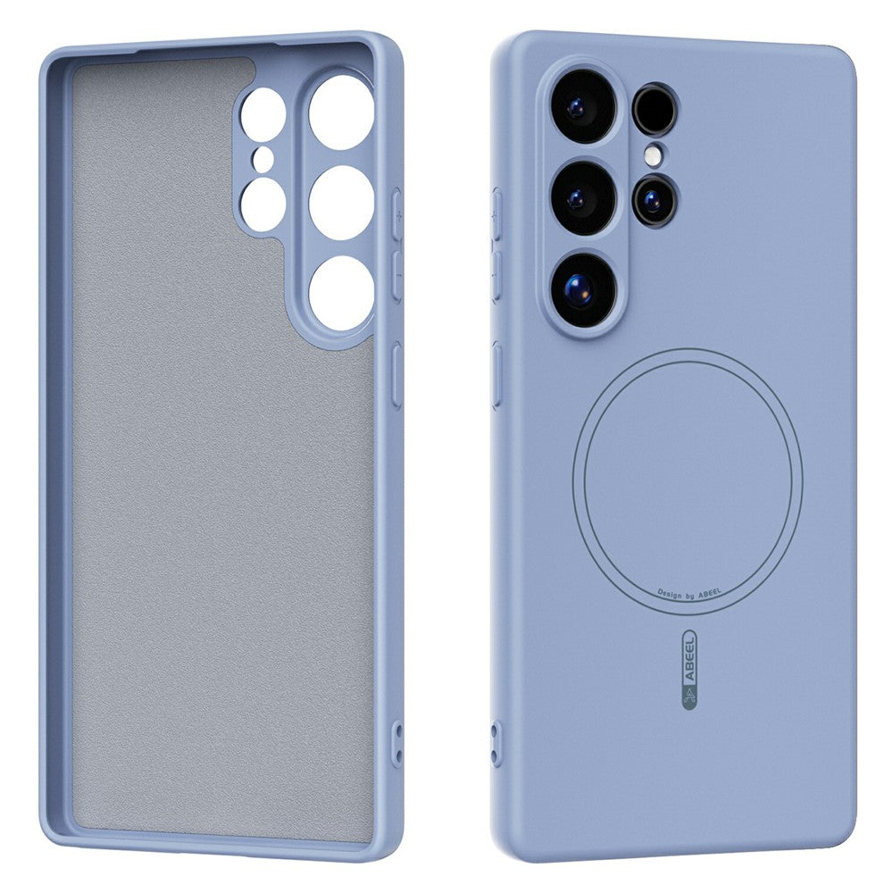 ABEEL For Samsung Galaxy S25 Ultra Case Compatible with MagSafe Skin Touch Liquid Silicone Phone Back Cover