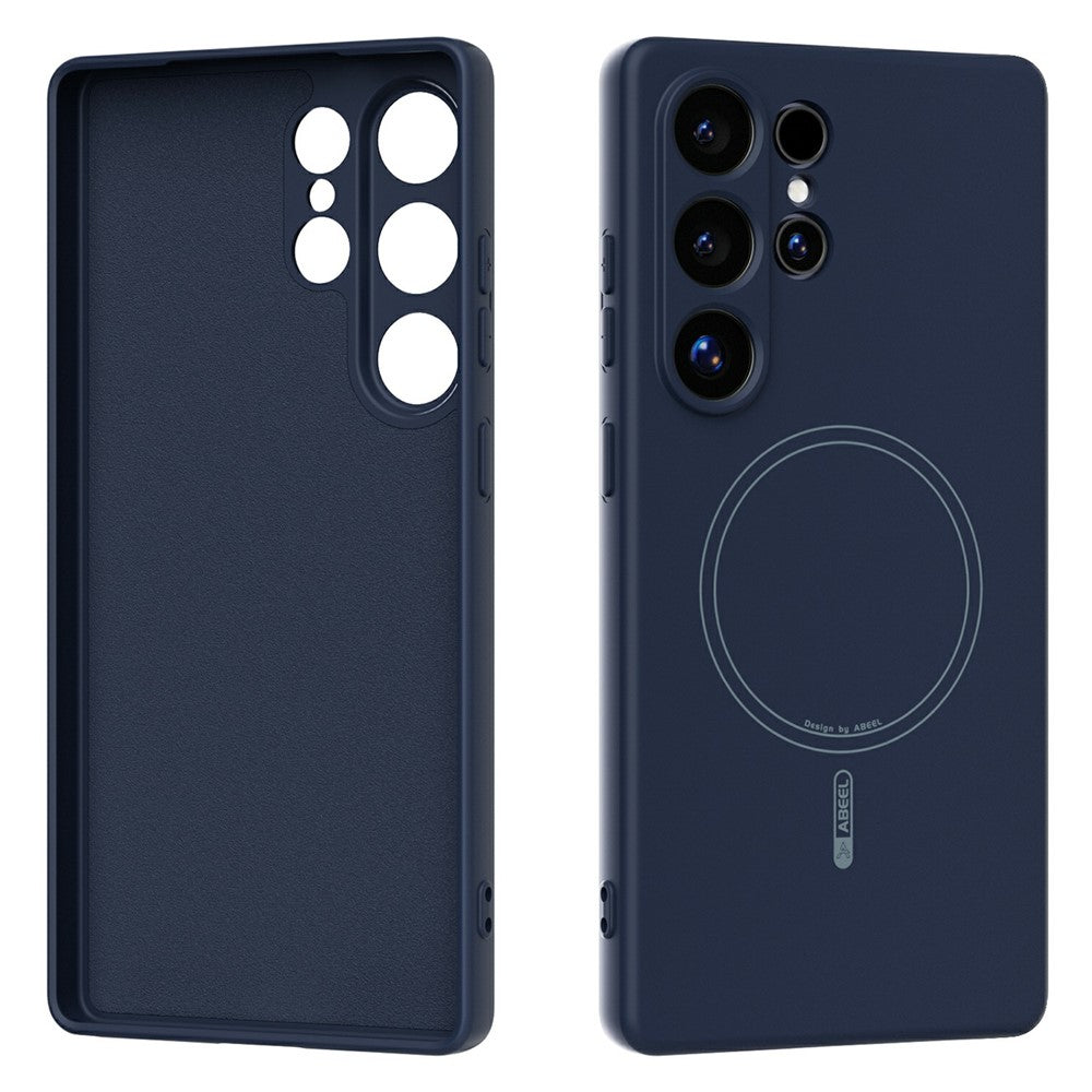 ABEEL For Samsung Galaxy S25 Ultra Case Compatible with MagSafe Skin Touch Liquid Silicone Phone Back Cover