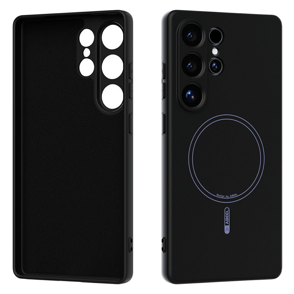 ABEEL For Samsung Galaxy S25 Ultra Case Compatible with MagSafe Skin Touch Liquid Silicone Phone Back Cover