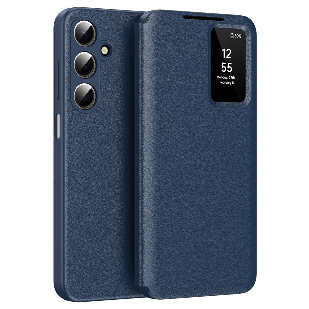 For Samsung Galaxy A17 4G / 5G Case with Card Holder Smart View Window Leather Phone Cover