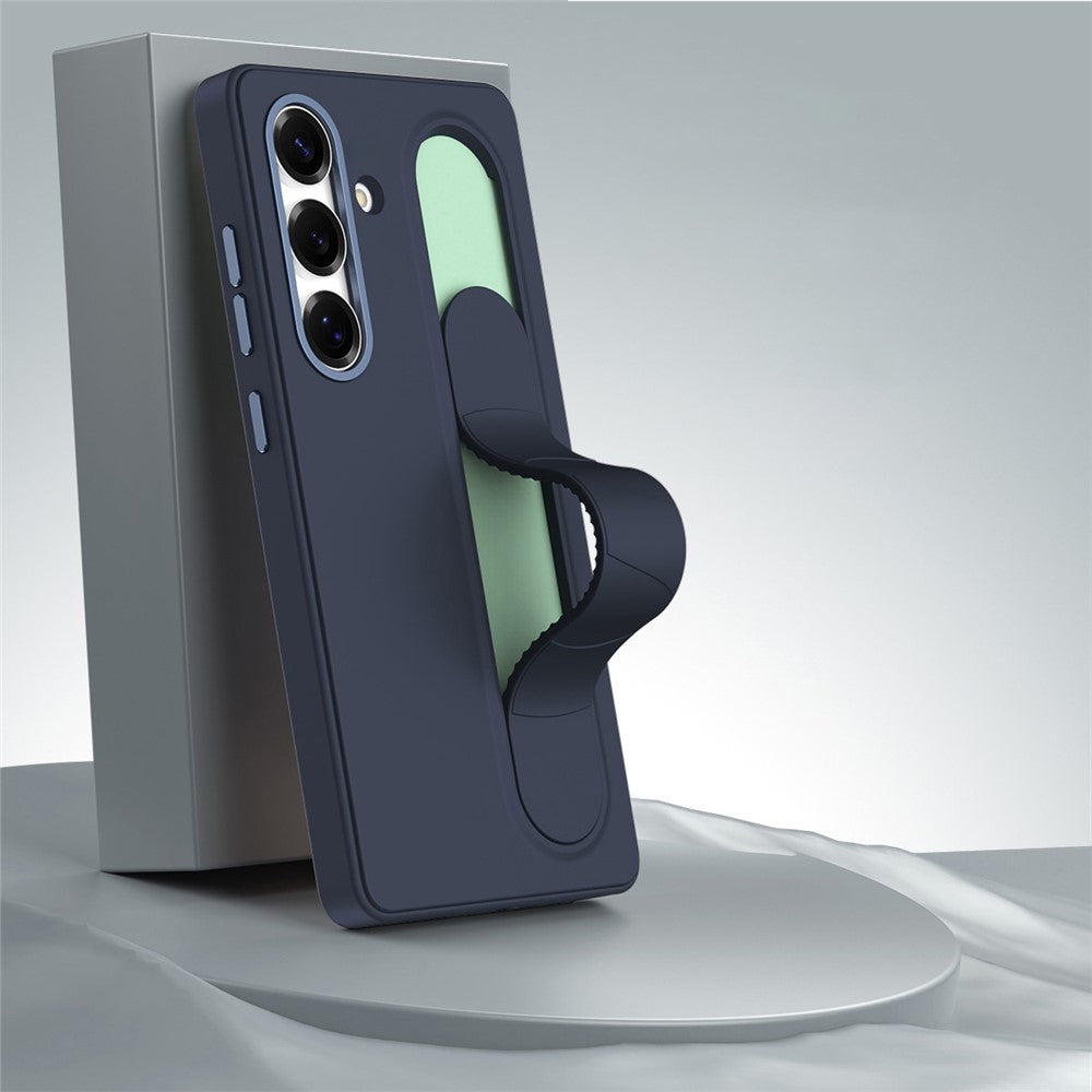 For Samsung Galaxy S24+ Case Customizable Smart Key Control Wristband Kickstand PC + Silicone Phone Cover