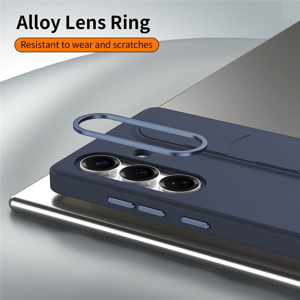 For Samsung Galaxy S24+ Case Customizable Smart Key Control Wristband Kickstand PC + Silicone Phone Cover