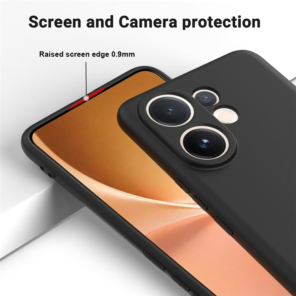 For vivo V60 5G  /  T4 Pro Liquid Silicone Case Phone Back Cover with Hand Strap
