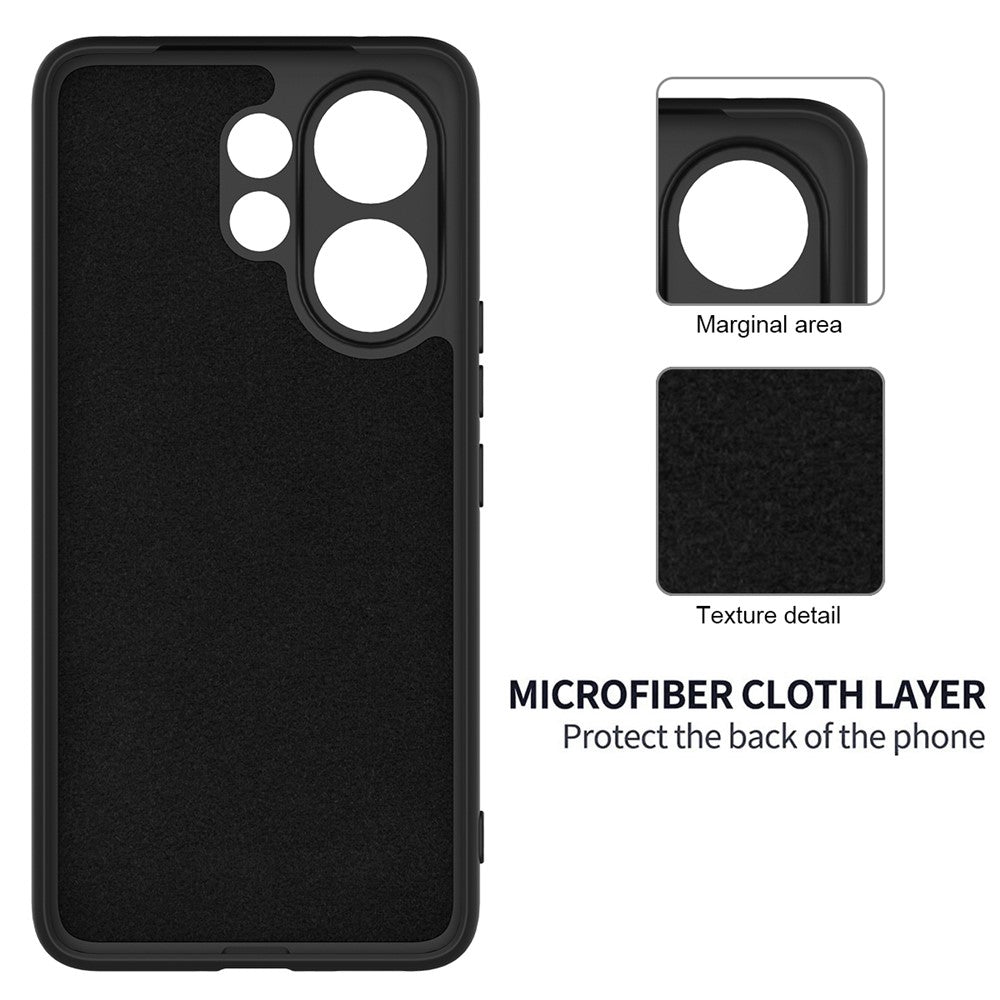 For vivo V60 5G  /  T4 Pro Liquid Silicone Case Phone Back Cover with Hand Strap