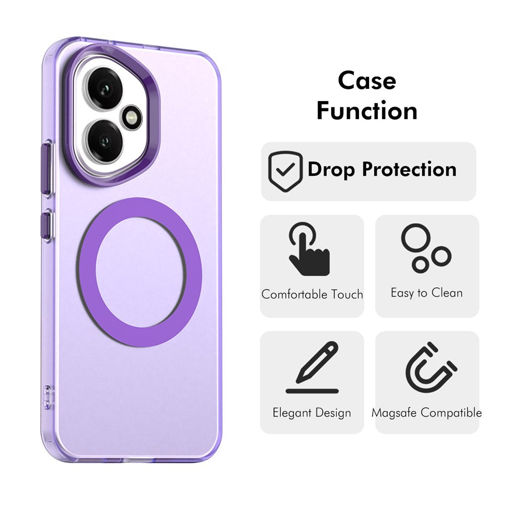 ENKAY HAT PRINCE For Honor 400 5G (Global) Case with 9H Tempered Glass PC TPU Phone Cover Compatible with MagSafe