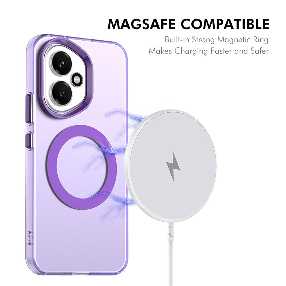 ENKAY HAT PRINCE For Honor 400 5G (Global) Case with 9H Tempered Glass PC TPU Phone Cover Compatible with MagSafe