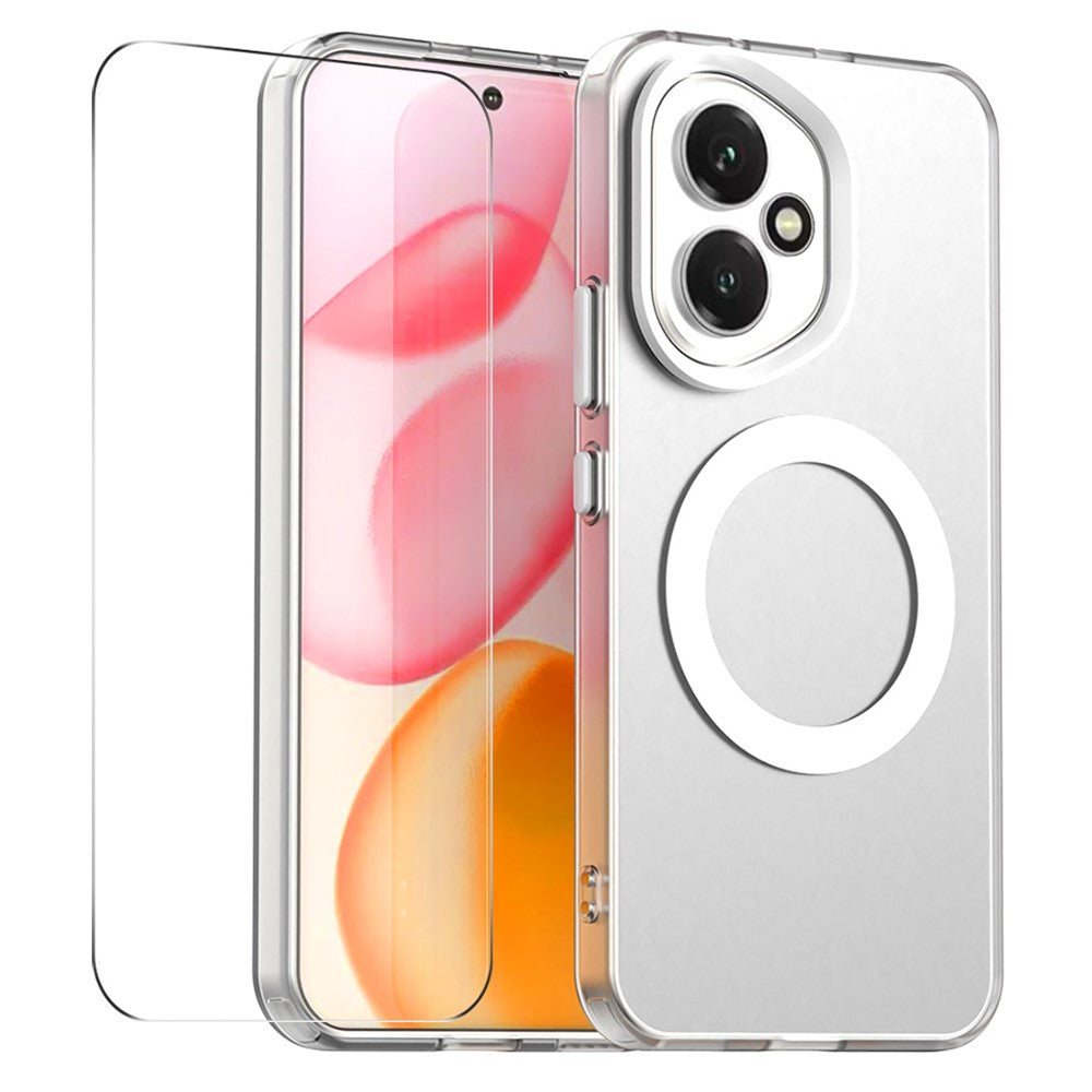 ENKAY HAT PRINCE For Honor 400 5G (Global) Case with 9H Tempered Glass PC TPU Phone Cover Compatible with MagSafe