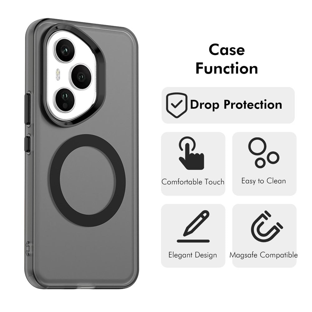 ENKAY Hat-Prince For Honor 400 Pro 5G (Global) Case with Hydrogel Film PC TPU Phone Cover Compatible with MagSafe