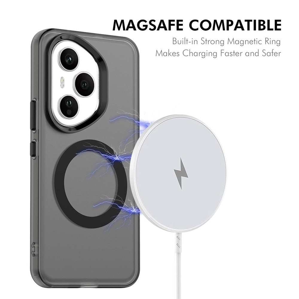 ENKAY Hat-Prince For Honor 400 Pro 5G (Global) Case with Hydrogel Film PC TPU Phone Cover Compatible with MagSafe