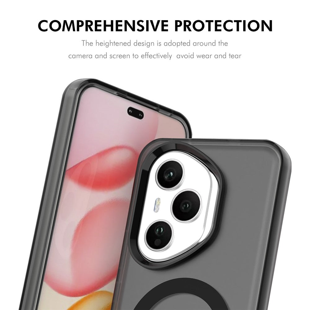 ENKAY Hat-Prince For Honor 400 Pro 5G (Global) Case with Hydrogel Film PC TPU Phone Cover Compatible with MagSafe