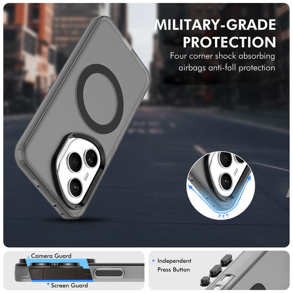 ENKAY Hat-Prince For Honor 400 Pro 5G (Global) Case with Hydrogel Film PC TPU Phone Cover Compatible with MagSafe