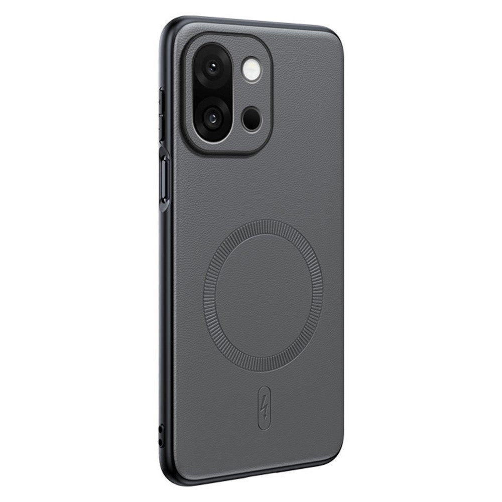 For OnePlus 15 5G Case Compatible with MagSafe Leather Coated TPU + PC Phone Cover