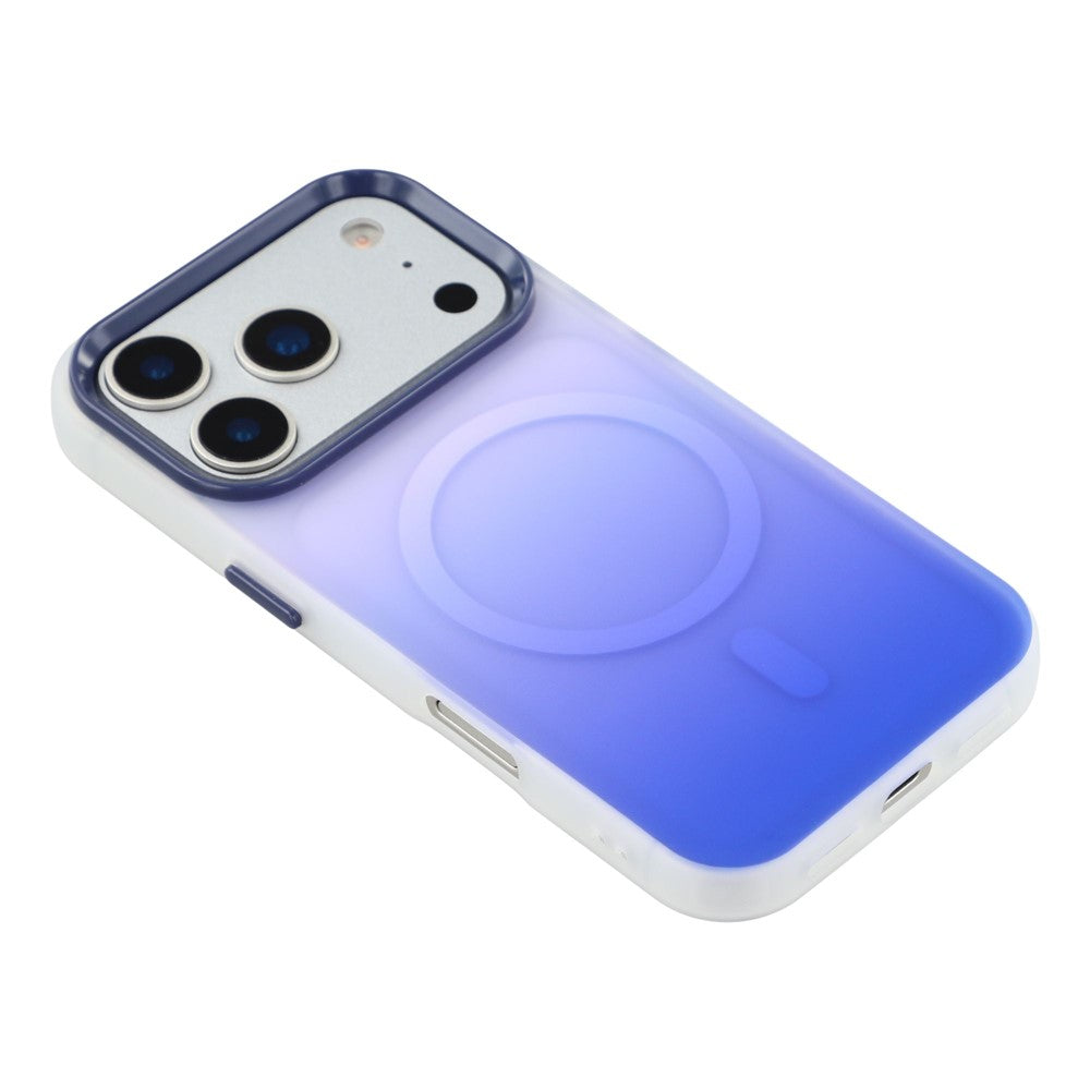 For iPhone 17 Pro Max Case Compatible with MagSafe Gradient Frosted Design PC + TPU Phone Cover