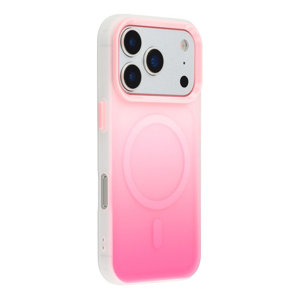For iPhone 17 Pro Max Case Compatible with MagSafe Gradient Frosted Design PC + TPU Phone Cover