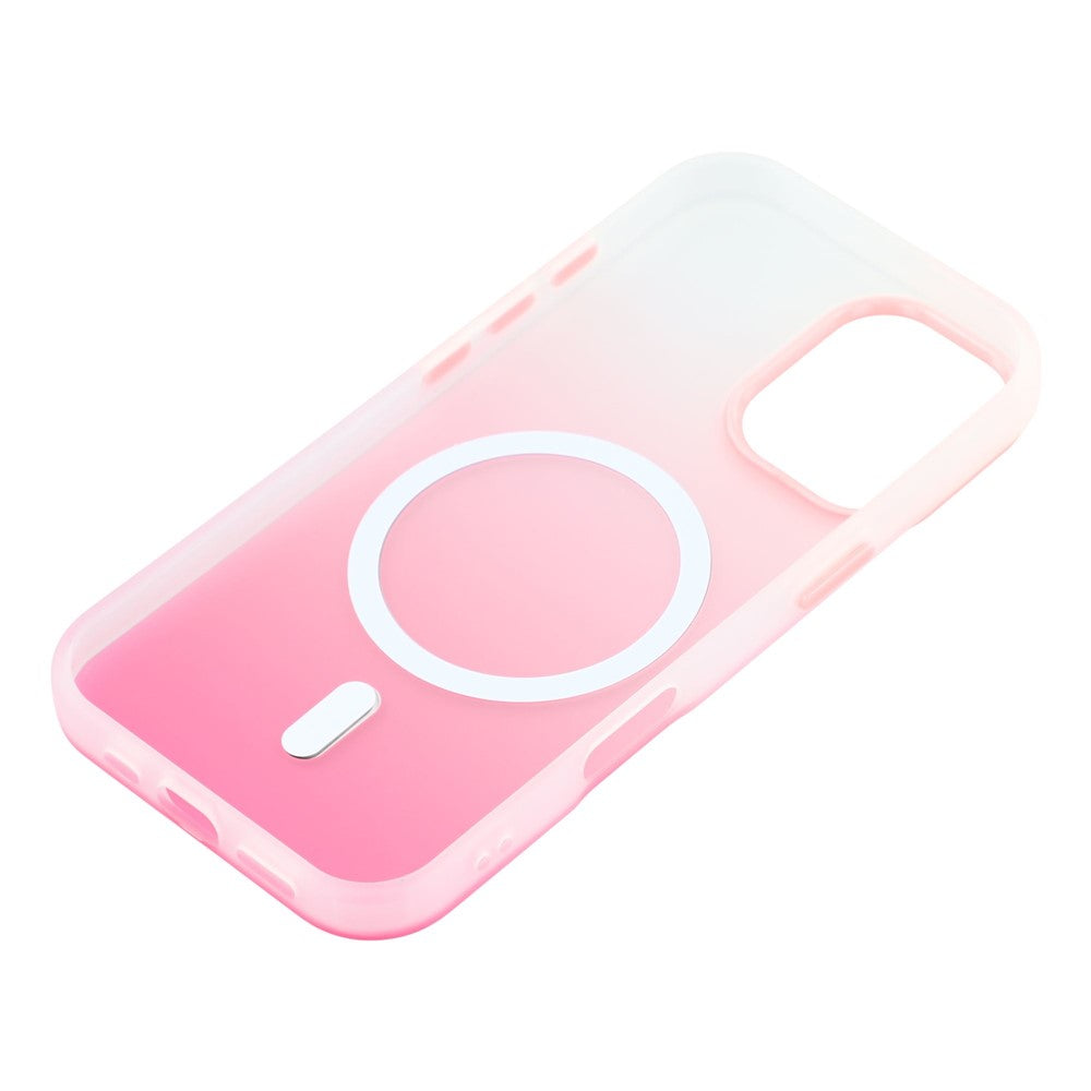 For iPhone 17 Case Compatible with MagSafe Gradient Frosted Design PC + TPU Phone Cover