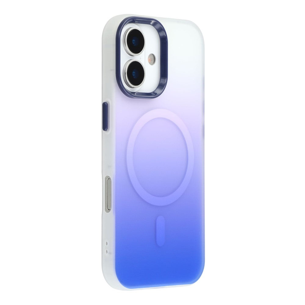 For iPhone 17 Case Compatible with MagSafe Gradient Frosted Design PC + TPU Phone Cover