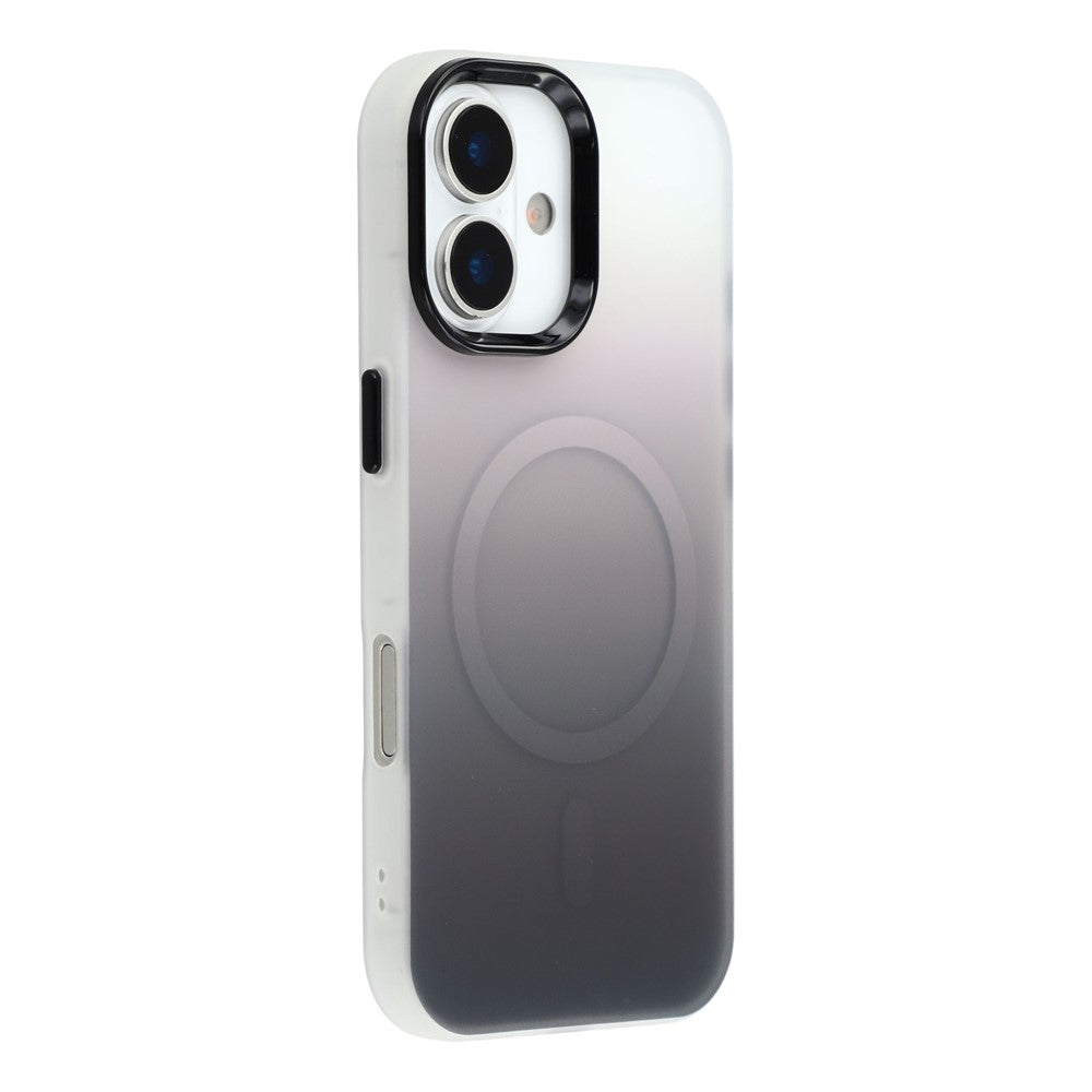 For iPhone 17 Case Compatible with MagSafe Gradient Frosted Design PC + TPU Phone Cover