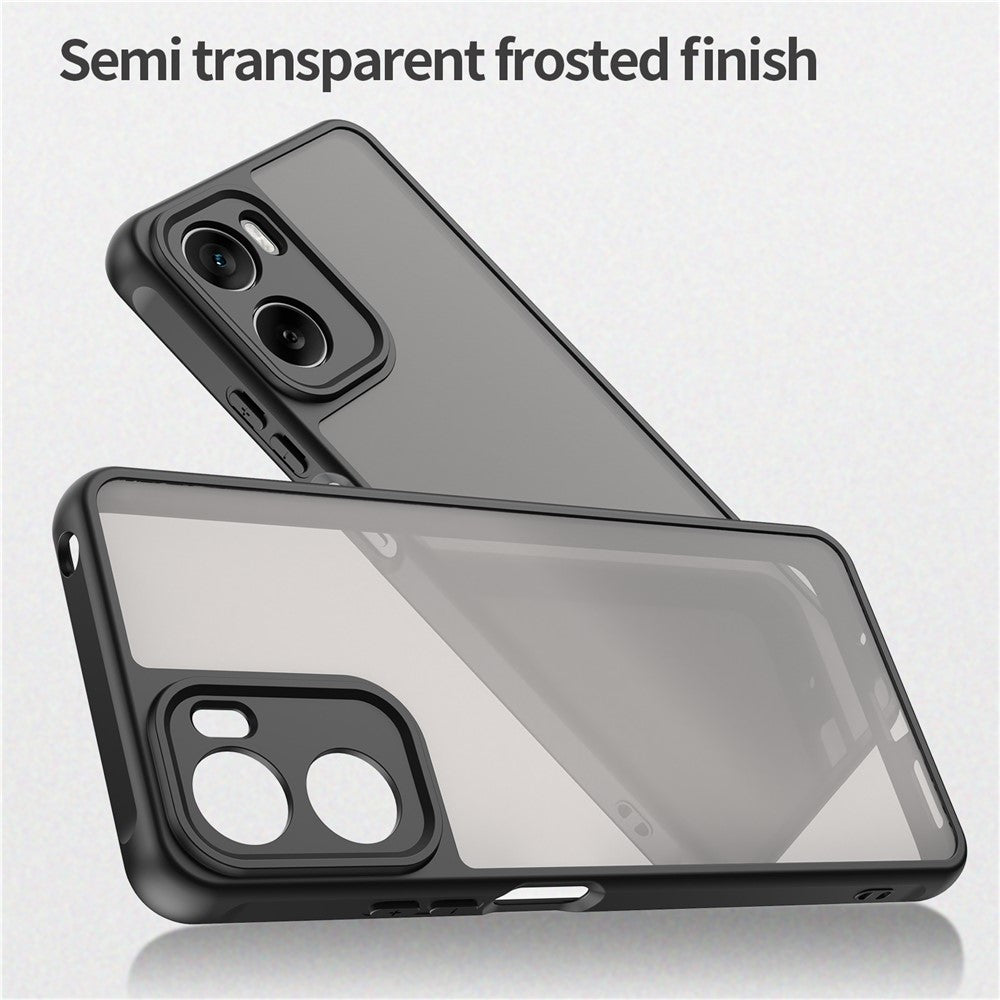 For Motorola Moto G06 4G Case Drop Proof Airbags Frosted Translucent PC + TPU Phone Back Cover