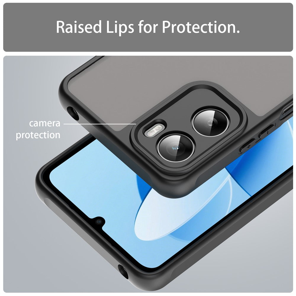 For Motorola Moto G06 4G Case Drop Proof Airbags Frosted Translucent PC + TPU Phone Back Cover