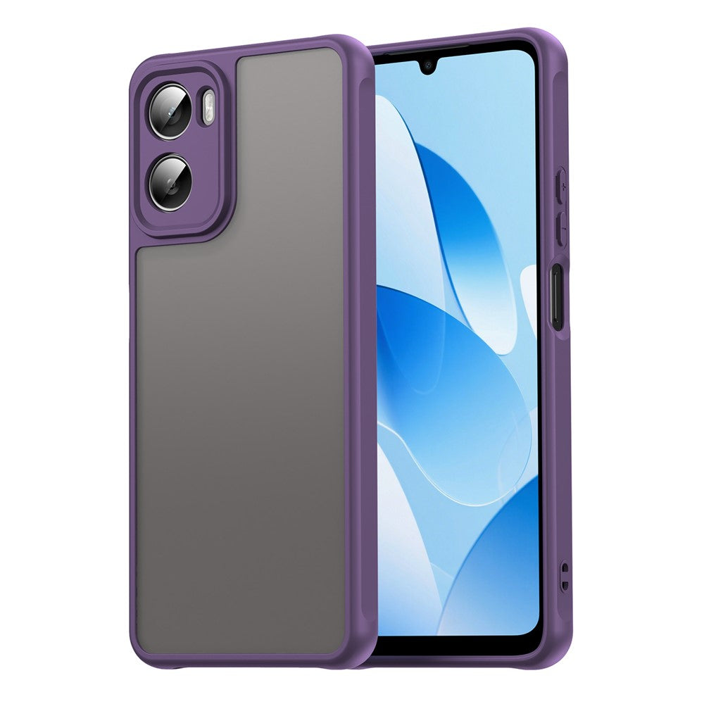 For Motorola Moto G06 4G Case Drop Proof Airbags Frosted Translucent PC + TPU Phone Back Cover