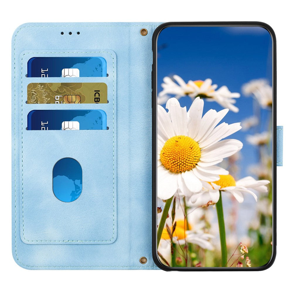 For Xiaomi 15T Case PU Leather Floral Phone Cover with Card Slots