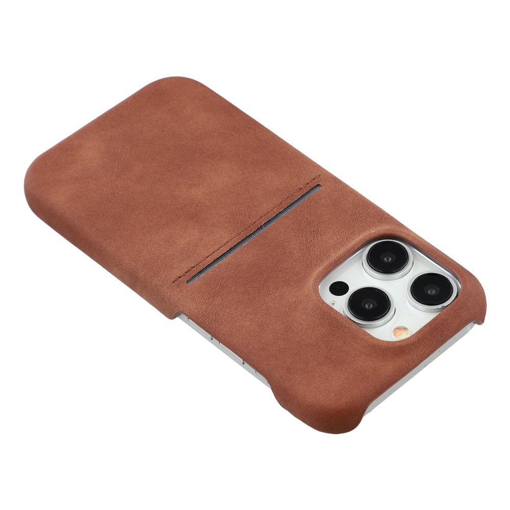 For iPhone 13 Pro Case Skin-Touch Leather + PC Phone Cover with Card Slot