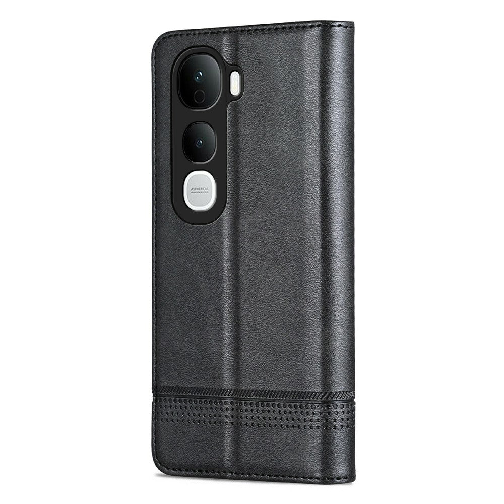 AZNS For vivo Y400 Pro 5G Case Cowhide Texture PU Leather Wallet Phone Cover