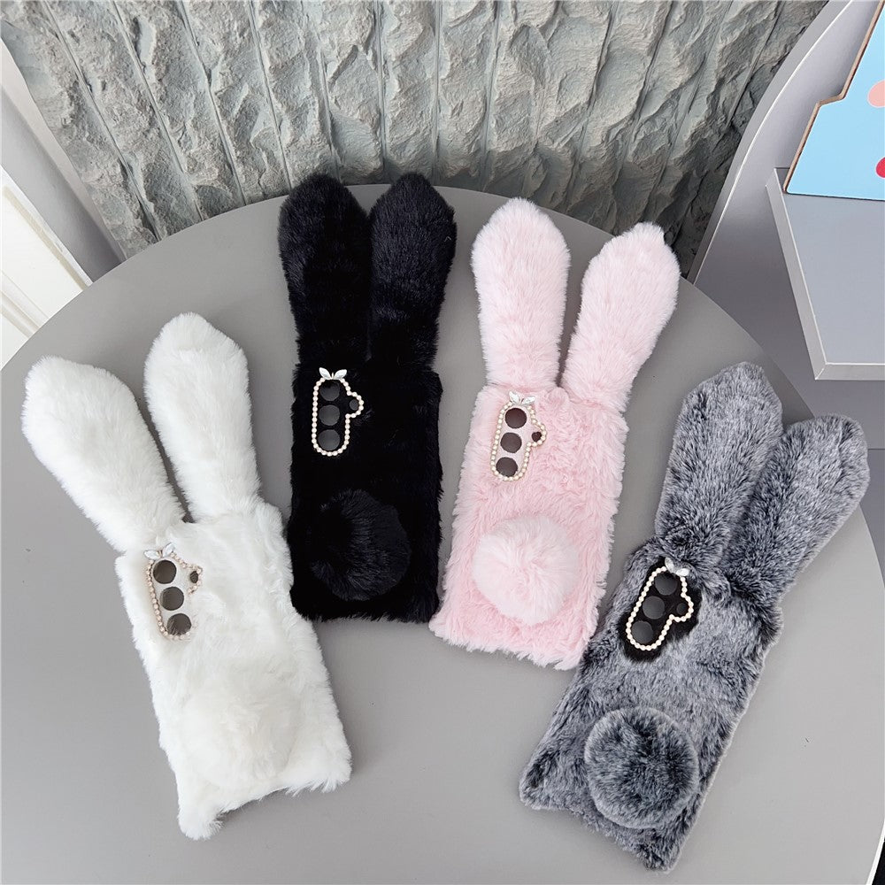For Samsung Galaxy S26 / S26 Pro Case Plush Cute Bunny Winter Fluffy TPU Phone Cover