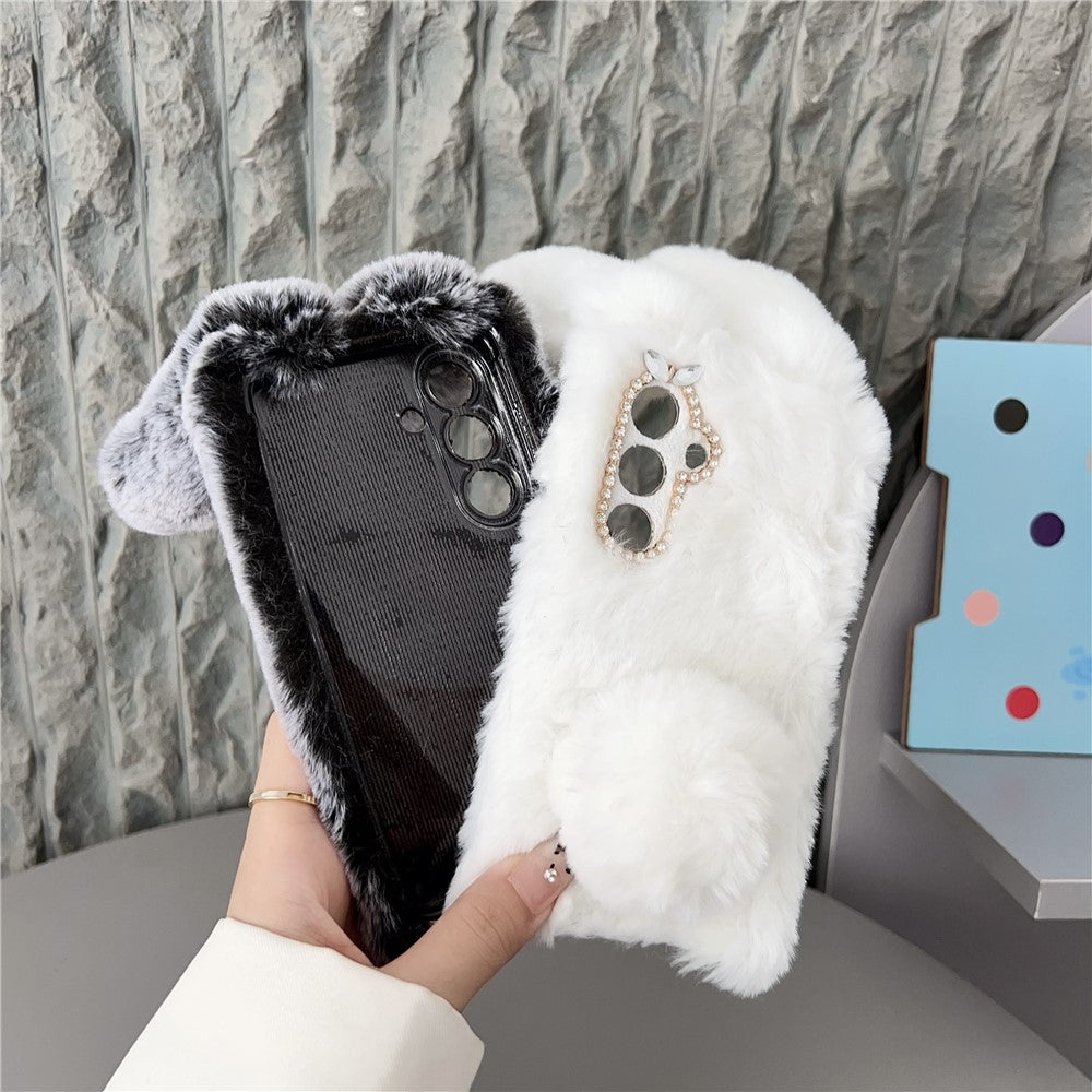 For Samsung Galaxy S26 / S26 Pro Case Plush Cute Bunny Winter Fluffy TPU Phone Cover