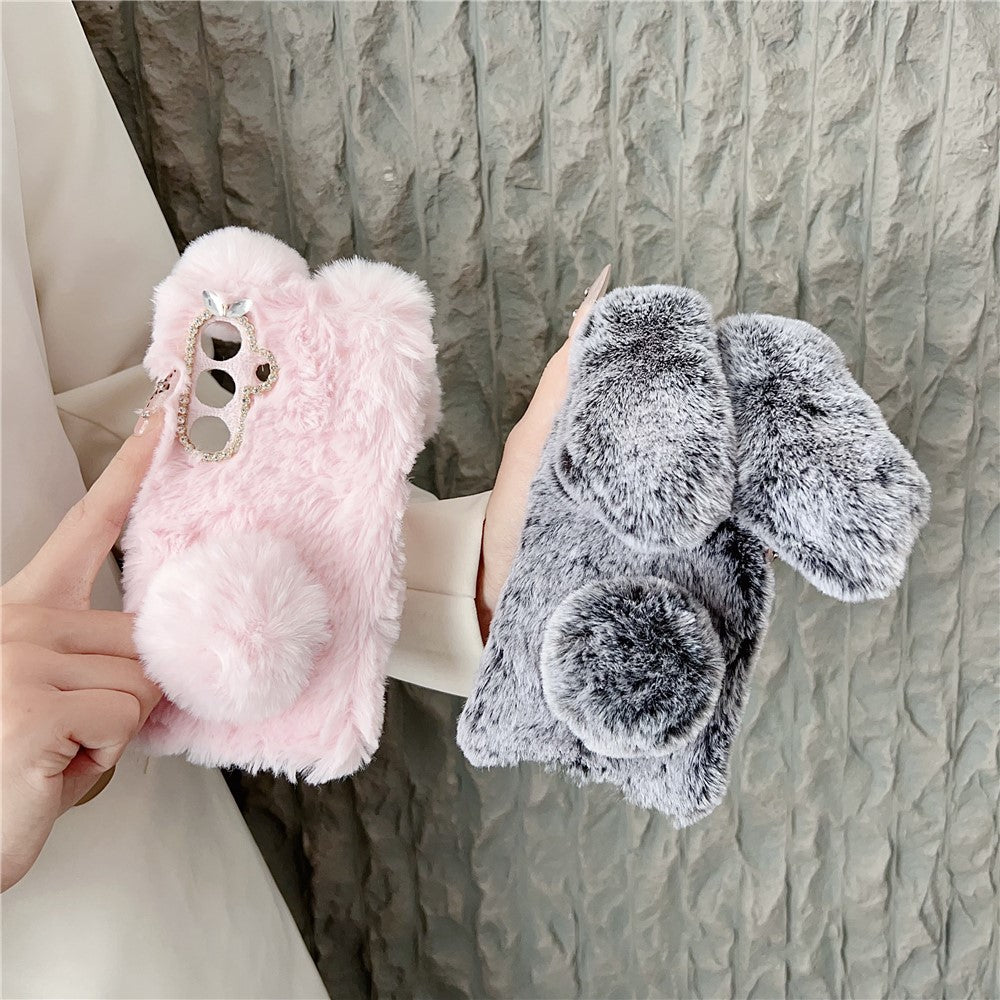 For Samsung Galaxy S26 / S26 Pro Case Plush Cute Bunny Winter Fluffy TPU Phone Cover