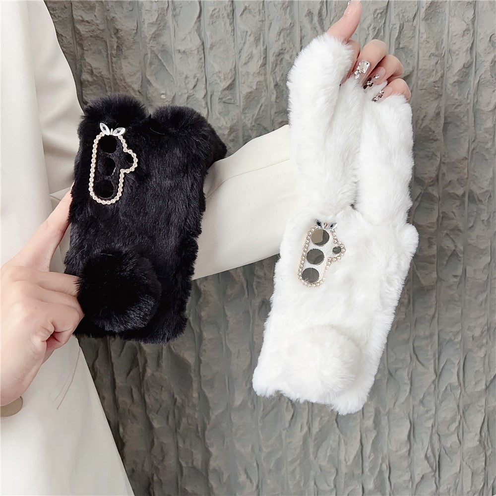 For Samsung Galaxy S26 / S26 Pro Case Plush Cute Bunny Winter Fluffy TPU Phone Cover